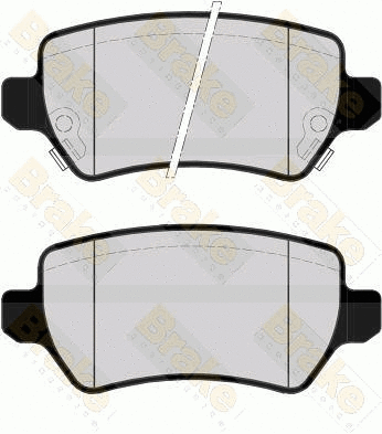 Kit de plaquettes de frein, frein à disque Brake ENGINEERING PA1520