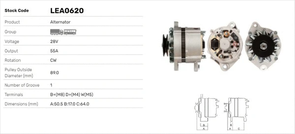 Alternateur LUSA LEA0620
