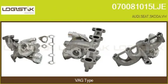 Turbocompresseur, suralimentation LGK 070081015LJE