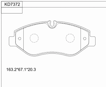 Kit de plaquettes de frein, frein à disque ASIMCO KD7372