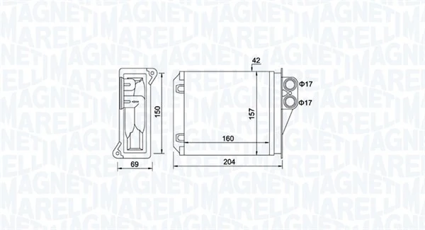 Système de chauffage MAGNETI MARELLI 350218481000
