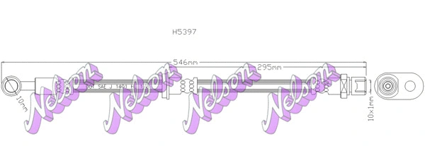 Flexible de frein KAWE H5397