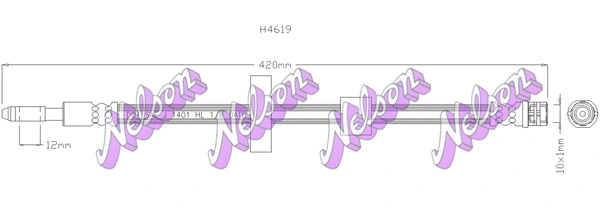 Flexible de frein KAWE H4619