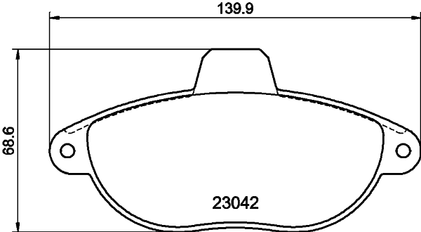 Kit de plaquettes de frein, frein à disque MINTEX MDB1815