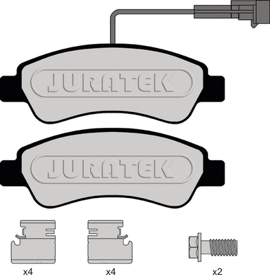 Kit de plaquettes de frein, frein à disque JURATEK JCP8150
