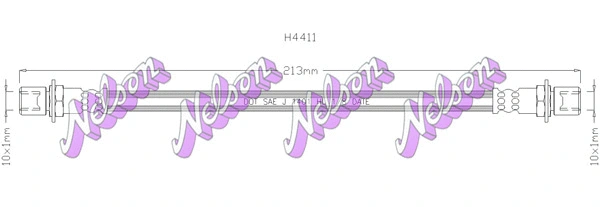 Flexible de frein KAWE H4411