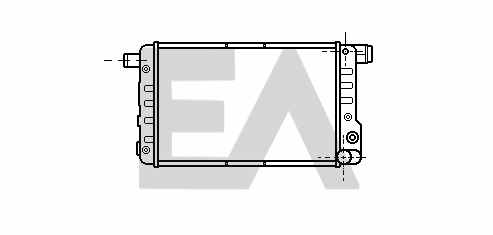 Radiateur, refroidissement du moteur EACLIMA 31R25083