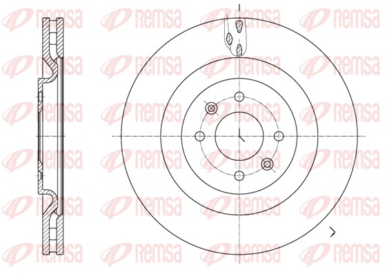 Disque de frein REMSA 61667.10
