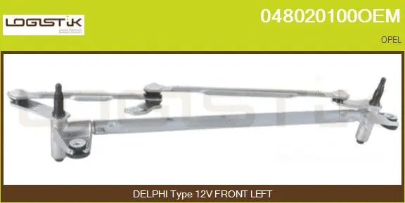 Tringlerie d'essuie-glace LGK 048020100OEM