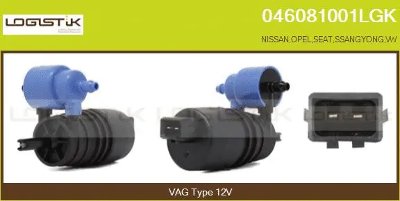 Pompe d'eau de nettoyage, nettoyage des vitres LGK 046081001LGK
