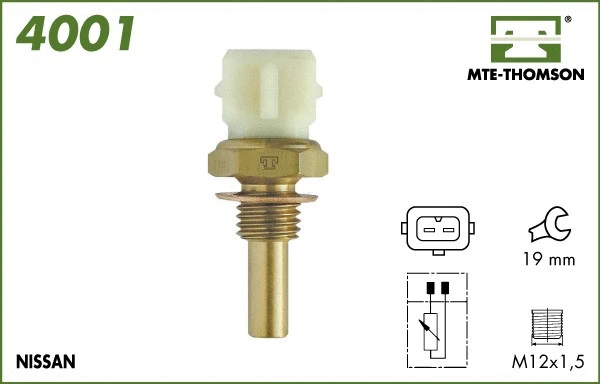 Sonde, température du liquide de refroidissement MTE-THOMSON 4001