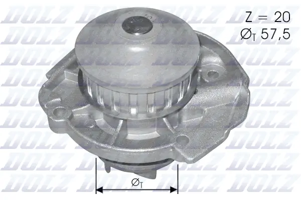 Pompe à eau, refroidissement du moteur DOLZ S161
