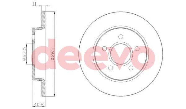 Disque de frein DEEVO BD16720