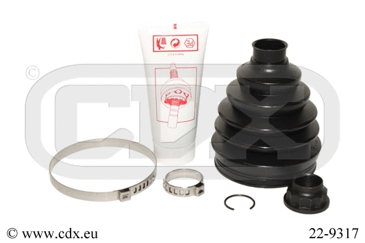 Jeu de joints-soufflets, arbre de commande CDX 22-9317