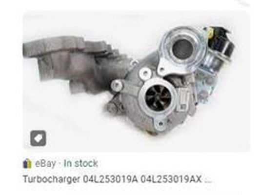 Turbocompresseur, suralimentation ZPY 04L253019A