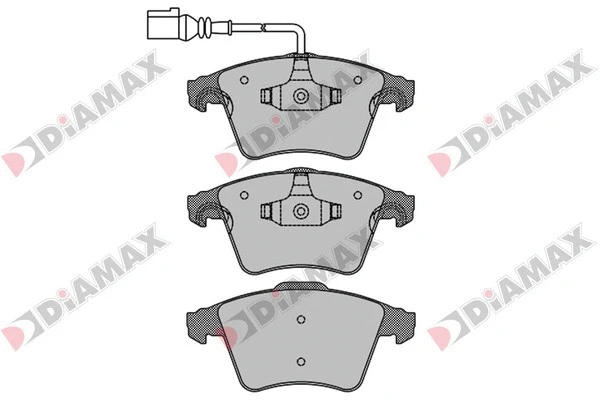 Kit de plaquettes de frein, frein à disque DIAMAX N09095