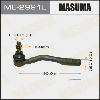 Rotule de barre de connexion MASUMA ME-2991L