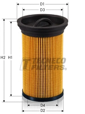 Filtre à carburant TECNECO FILTERS GS0455E