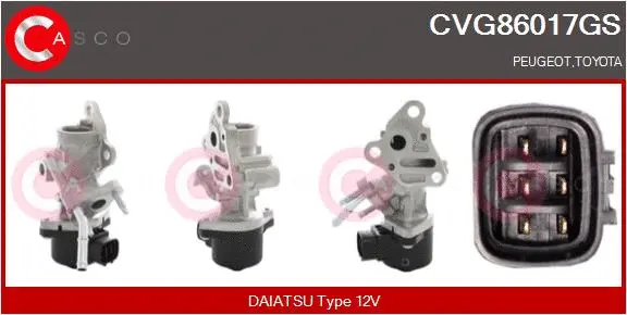 Vanne EGR CASCO CVG86017GS