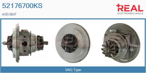 Groupe carter, turbocompresseur REAL 52176700KS
