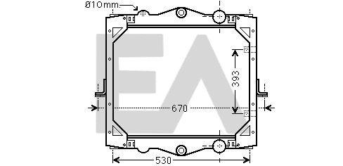 Radiateur, refroidissement du moteur EACLIMA 31R16023