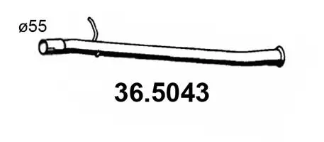 Tuyau d'échappement ASSO 36.5043