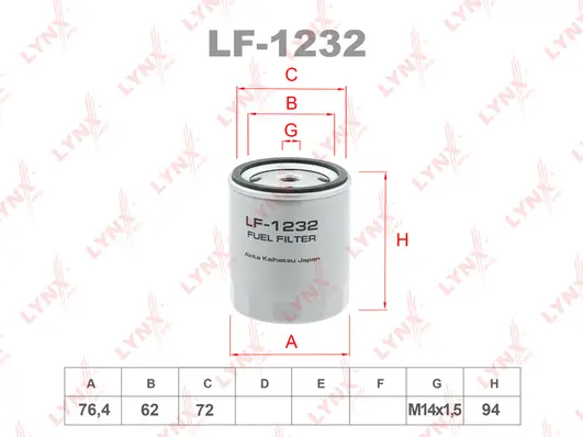 Filtre à carburant LYNXAUTO LF-1232