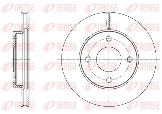 Disque de frein REMSA 61716.10