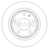 Disque de frein BORG & BECK BBD4339