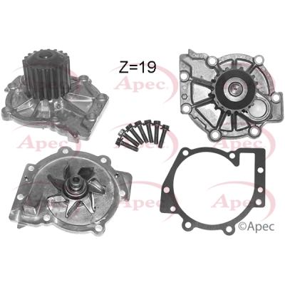 Pompe à eau, refroidissement du moteur APEC AWP1538