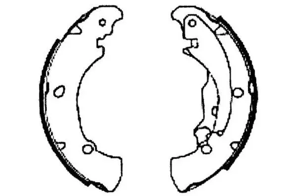 Jeu de mâchoires de frein E.T.F. 09-0539