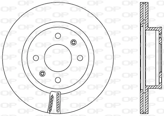Disque de frein OPEN PARTS BDA2558.20
