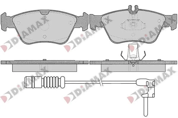 Kit de plaquettes de frein, frein à disque DIAMAX N09157A