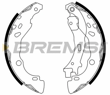 Jeu de mâchoires de frein BREMSI GF0291