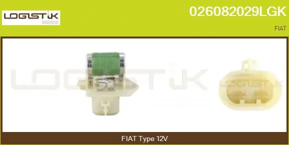 Prérésistance, moteur électrique (ventilateur de radiateur) LGK 026082029LGK