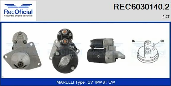 Démarreur RECOFICIAL REC6030140.2