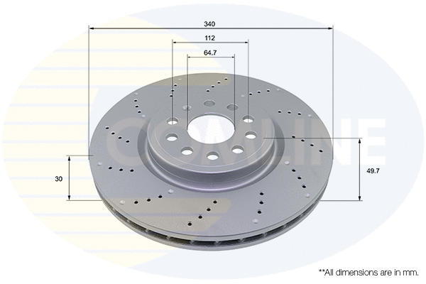 Disque de frein COMLINE ADC2996V