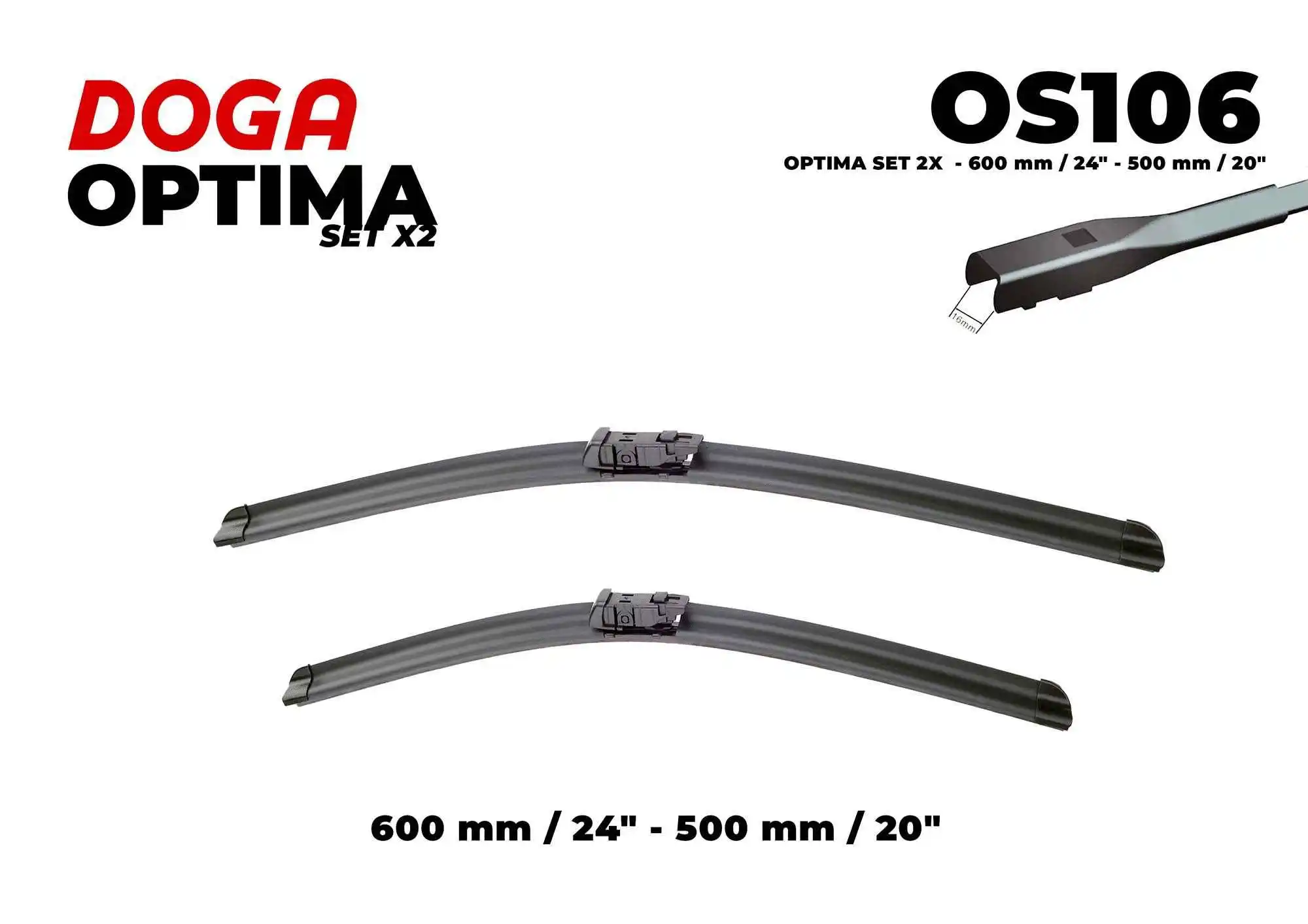 Balai d'essuie-glace DOGA OS106