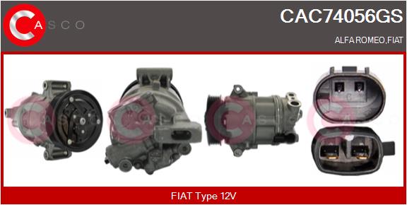 Compresseur, climatisation CASCO CAC74056GS