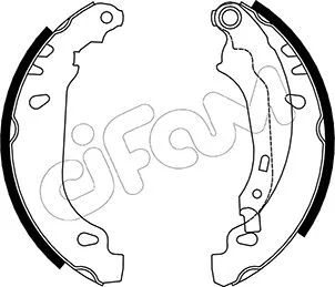 Jeu de mâchoires de frein CIFAM 153-328
