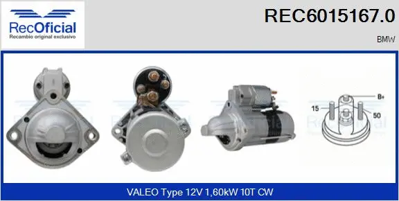 Démarreur RECOFICIAL REC6015167.0