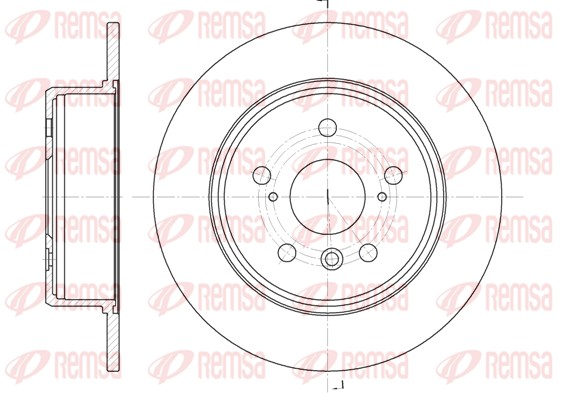 Disque de frein REMSA 61128.00