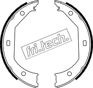 Jeu de mâchoires de frein, frein de stationnement fri.tech. 1019.027