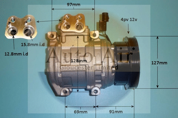 Compresseur, climatisation AUTO AIR GLOUCESTER 14-1068P