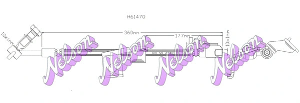 Flexible de frein KAWE H6147Q