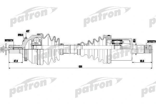 Arbre de transmission PATRON PDS0420