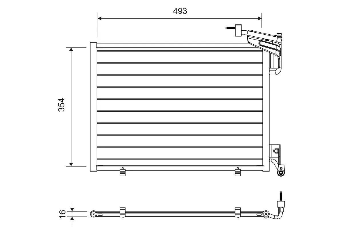 Condenseur, climatisation VALEO 822762