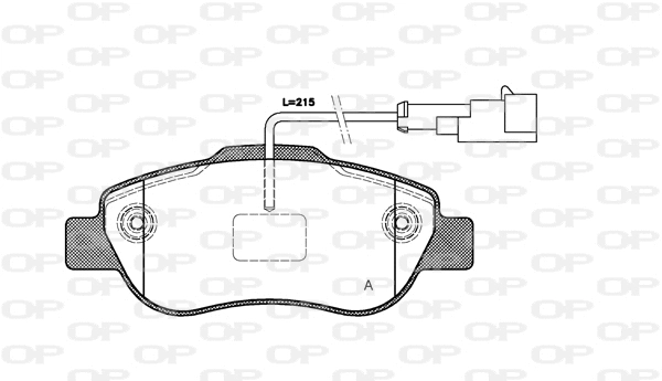 Kit de plaquettes de frein, frein à disque OPEN PARTS BPA1100.21