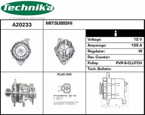 Alternateur Technika A20233