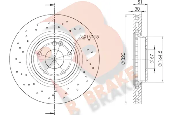 Disque de frein R BRAKE 78RBD21018